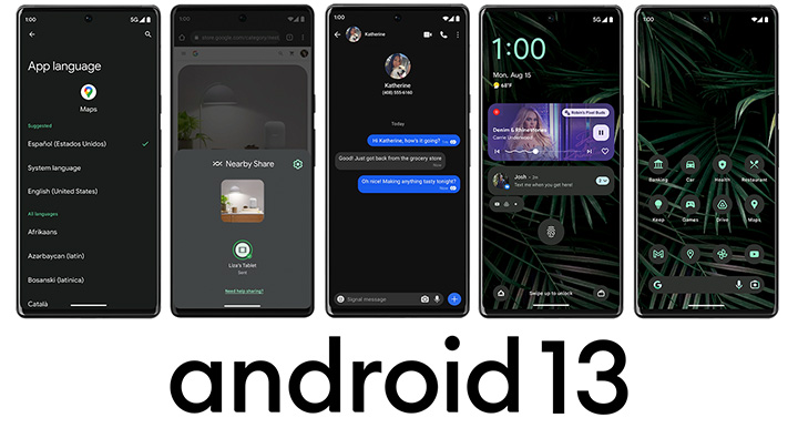Android13 Screens