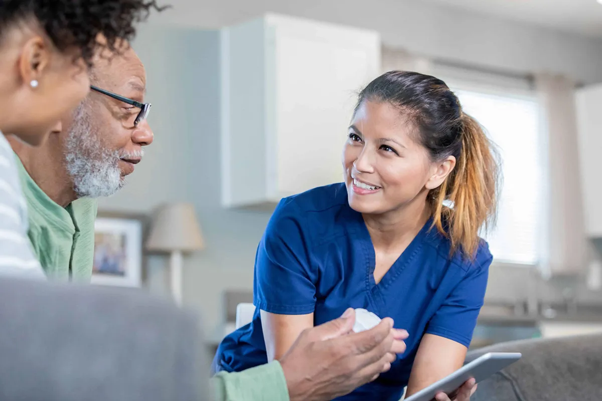Nurse Using Tablet