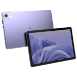 nuu tab 10 pro enterprise tablet front and back - purple